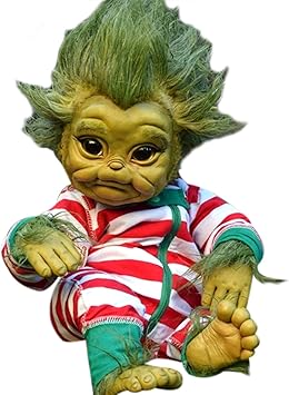 realistic grinch baby doll
