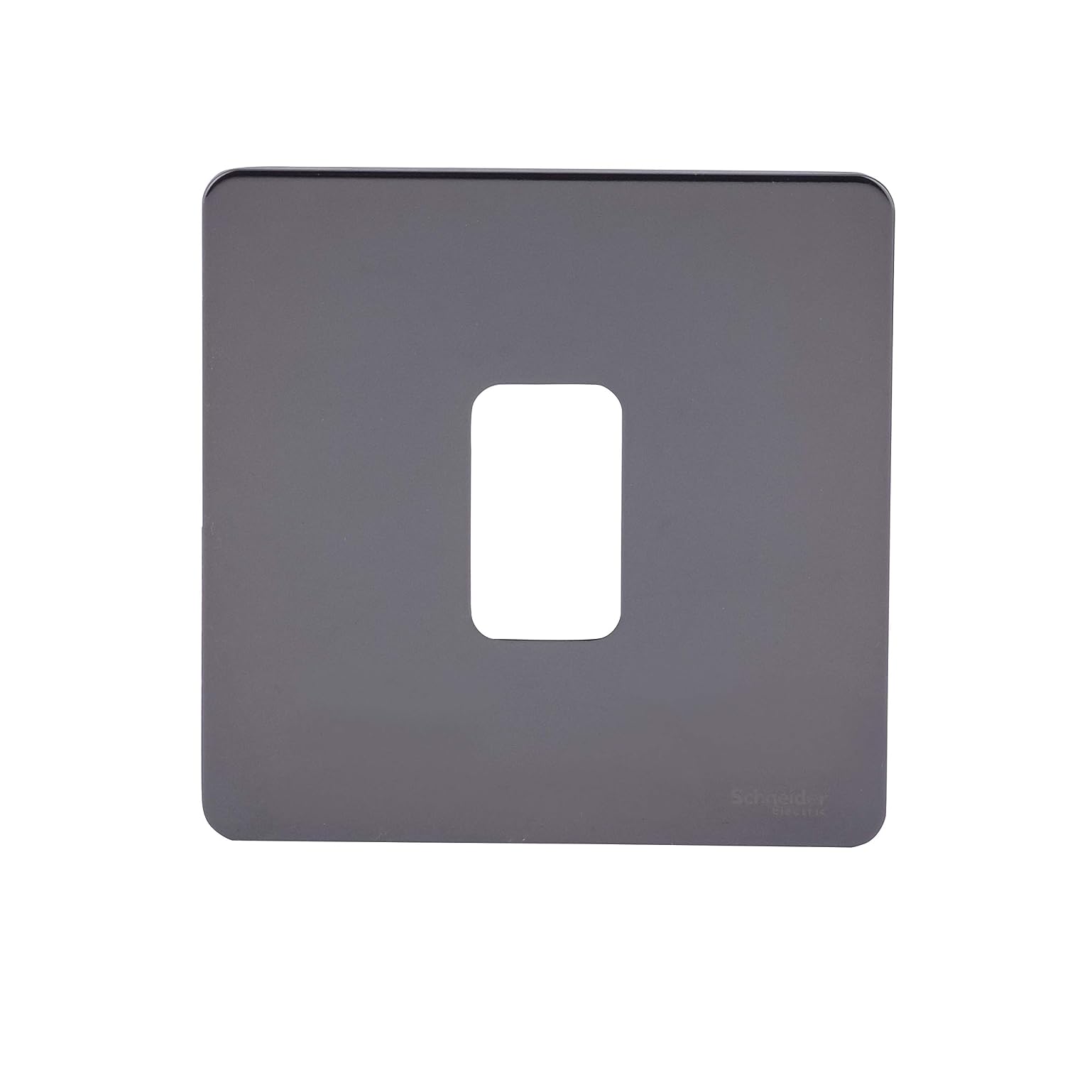 Schneider Electric Ultimate Screwless Flat Plate - Single Light Switch, Rocker Cap Required, GUGS01GBN, Black Nickel, Pack of 5