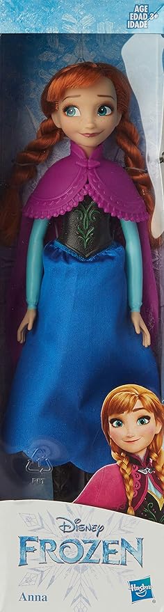 DISNEY Frozen Anna Fashion Doll with Long Red Hair and Movie-Inspired Outfit from Frozen - Toy for Kids 3 Years Old and Up