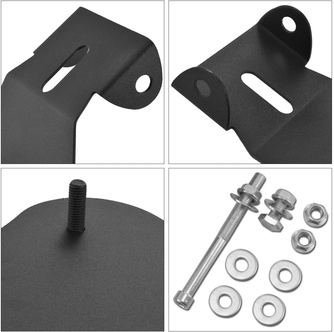 NATGIC Motorcycle Solo Seat Baseplate Base Plate Base Pan Heavy Duty Steel Black Fits for H-arley Sporster 883 1200 Chopper Bobber - Image 3