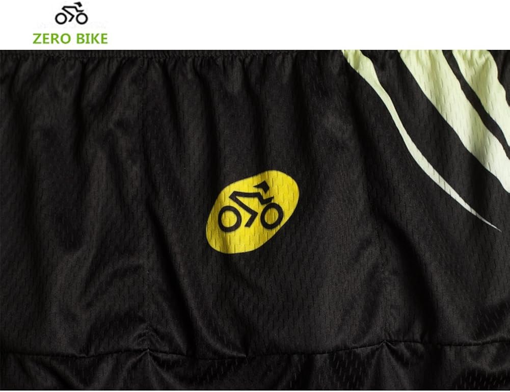 ZEROBIKE Men Breathable Quick Dry Comfortable Short Sleeve Jersey + Padded Shorts Cycling Clothing Set Cycling Wear Clothes: Clothing