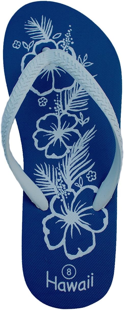 Women and Girls Royal Blue Hawaii Slipper Sandals Flip Flops