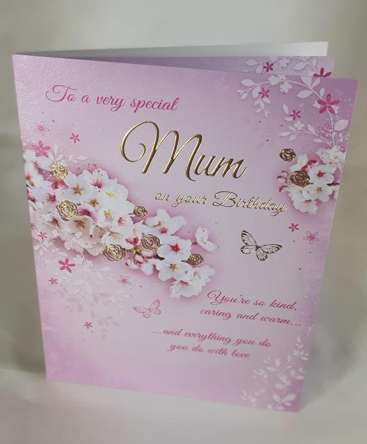 For A Special Mum Birthday Card - Size 6" X 9", Pink, 6 x 9 inch - Image 4