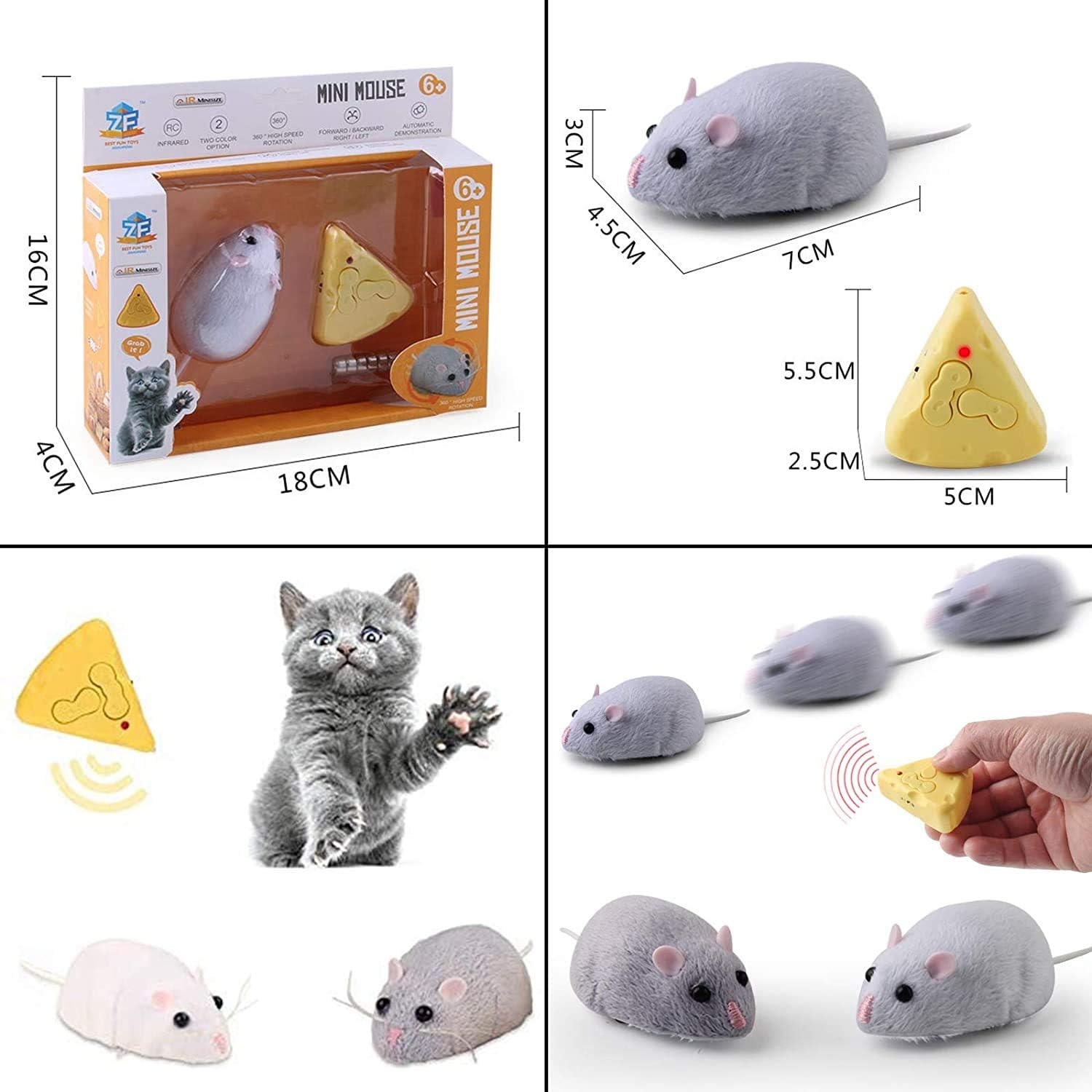 Amazon Co Jp Robot Plaza きまぐれねずみ 自動走行 猫 ネズミ 日本語説明書 ペット おもちゃ 電動 ねずみ ラジコン 動く ロボット 猫用おもちゃ おもちゃ ネコ 優しい手触り ミニサイズ 子供 誕生日 プレゼント 癒し ホワイト おもちゃ