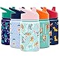 Simple Modern Disney Water Bottle for Kids Reusable Cup with Straw Sippy Lid Insulated Stainless Steel Thermos Tumbler…