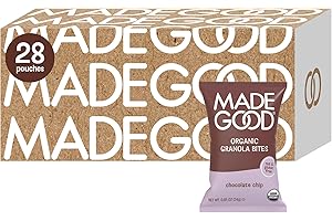 MADE GOOD MadeGood Chocolate Chip Granola Bites, 28 Count, Organic and Delicious Snacks