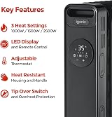 Igenix IG2626BL 2.5kW Oil Filled Radiator 13 Fin Heater with Remote Control view 5