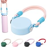 Replacement Lid for Takeya 18-64oz Bottle, Flex Cap with Paracord Handle | Bottle Lid with Strap fits Actives, Originals, Pickleball &amp; Tritan Bottles, for Gym, Camping &amp; Daily Use, BPA-free (Sky Blue)