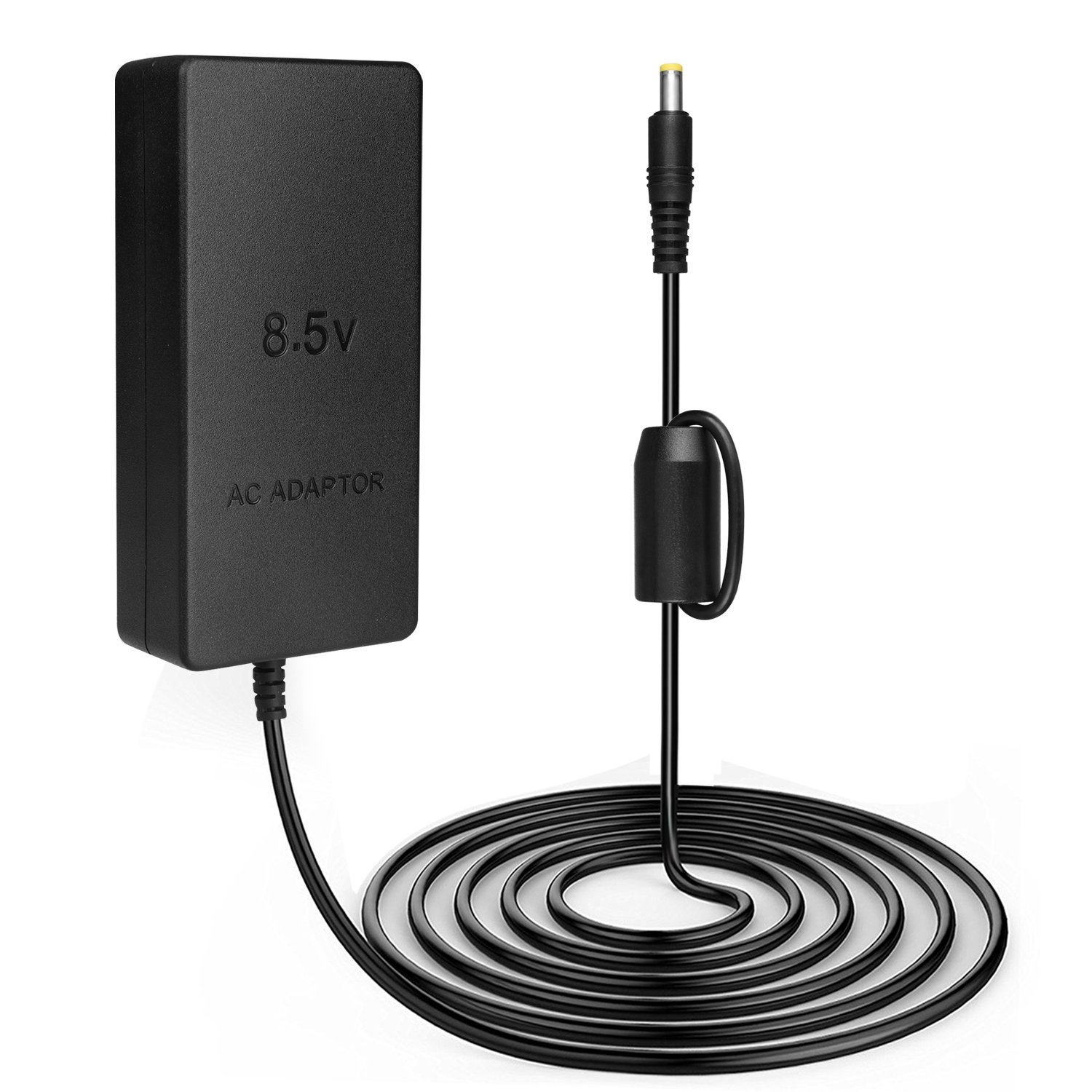 TNP PS2 Slim Power Cord Adapter - Replacement AC Charger Cable Accessories for Playstation 2 Slim - Spare Playstation 2 Power Cord 7000 9000 Series Gaming Console (Black)