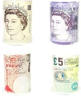 2 ur door Sterling Money Box Tin Piggy Bank 15cm Coin Savings Tin Multi-Colour view 2