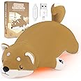 Electric Heating Pad for Period Cramps, Cuddly Soft 14" Shiba Inu Plush with a Hot Soft Belly USB Powered, Menstrual Heating Pad Neck Shoulder Pain Relief, Gift for Daughter Wife Period Heating Pad