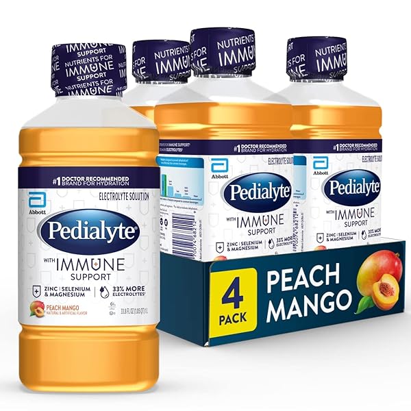PEDIALYTE WITH IMMUNE SUPPORT ELECTROLYTE SOLUTION, HYDRATION DRINK...