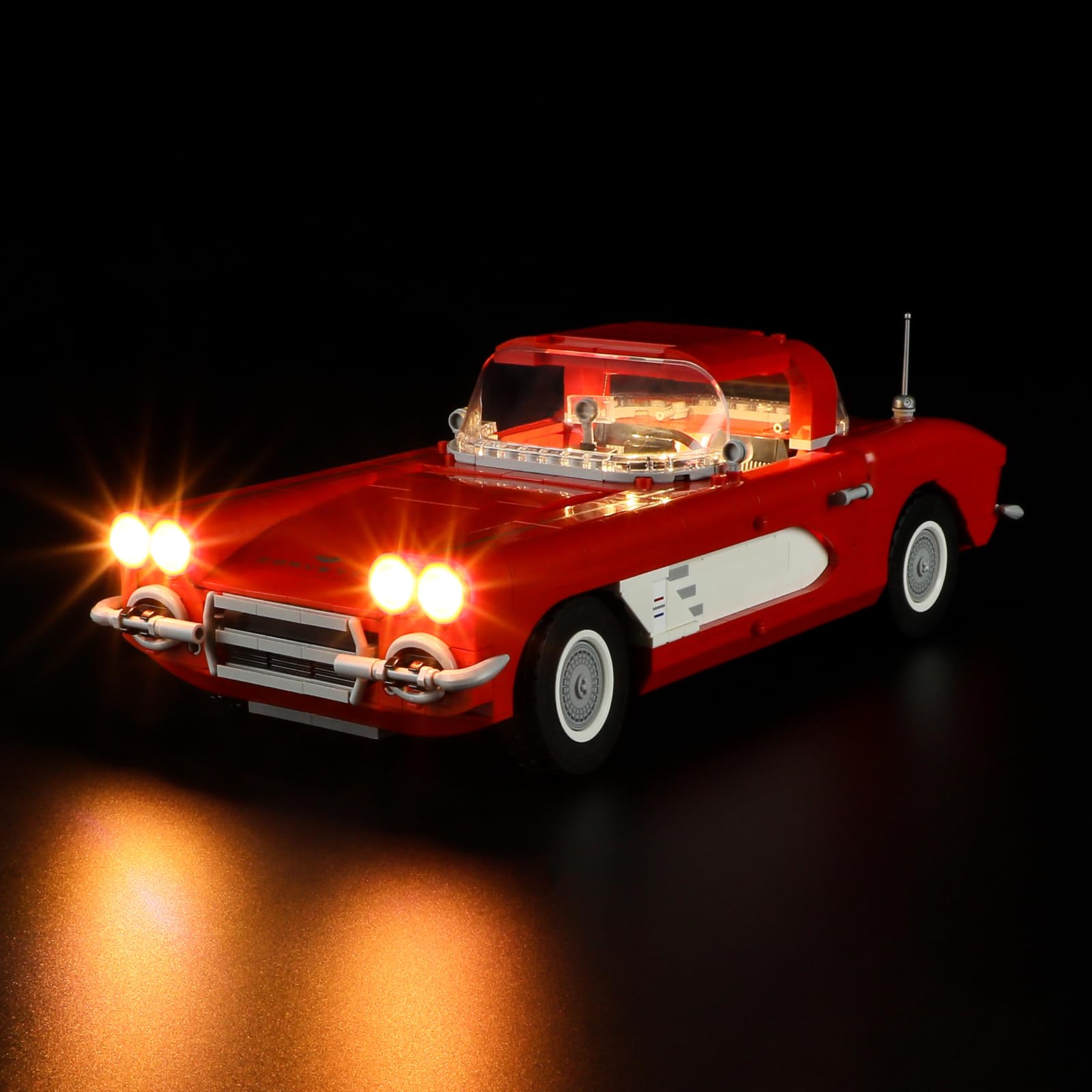 Lightailing Light For Lego- 10321 Corvette 1961 - Led Lighting Kit Compatible With Lego Building Blocks Model - NOT Included The Model Set