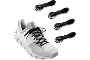 NDTEZUGT 2 Pairs 1/4" Flat Thin Shoe Laces, Original Athletic Shoelaces Shoe Strings Replacement Laces for On Cloud Sneakers