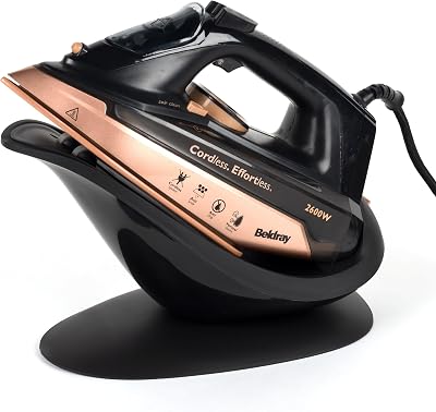 Beldray 2 In 1 Handheld Steam Iron Corded/Cordless, Ceramic Soleplate, 300ml
