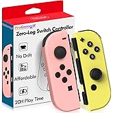 Switch Controller,Wireless Switch Controllers Support Dual Vibration Wake-up Motion Control Joy,Left Right Pro Remote Manette