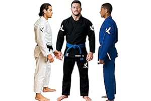 KOMBAT USA Adult Light Edition BJJ Gi Men, Jiu Jitsu Premium 100% Cotton IBJJF Approved | Kimono BJJ Gi | Complete Gi Set