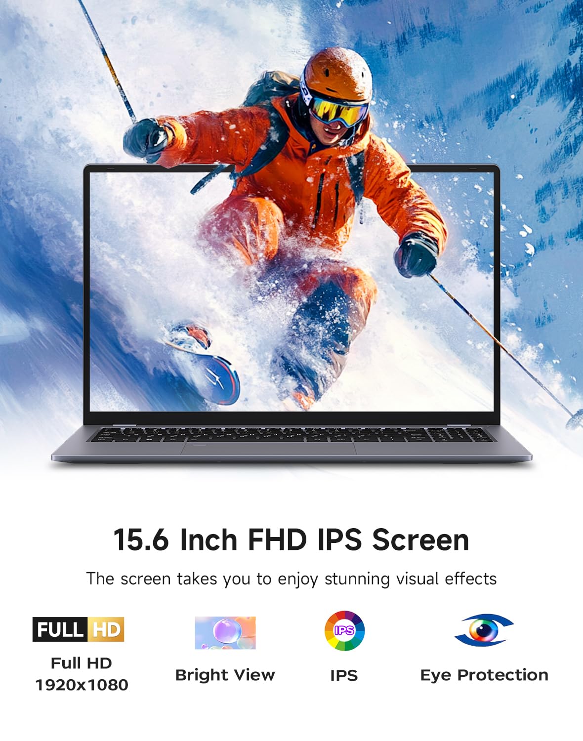 Gaming-Laptop-Computer, 12th Inter 12-Core i5-1240P (Beat i5-12450H, Up to 4.4GHz) 16GB DDR4 512GB NVMe, Windows 11 Laptop, 15.6