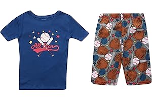 PRINCE OF SLEEP Boys Short Sleeve Cotton Pajamas Sets