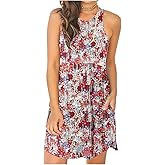 HiMONE Vacation Dresses for Women 2025 Summer Dress Women's Casual Sundresses Casual Beach Petite Sun Dress XS-2XL