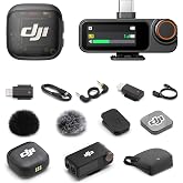 DJI Mic 3 (1 TX + 1 RX) + Lightning Adapter | Wireless Lavalier Mic for iPhone/Camera/Android, Adaptive Gain, Dual Band, 32-bit Float, 400m Transmission, 28h Use