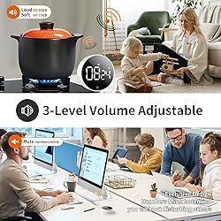 VOCOO Digital Kitchen Timer - Magnetic Countdown