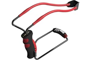 Barnett King Rat Slingshots, Pocket Sized Slingshots with Preimum Bands, Brushed Leather Pouch, and Practice Ammo