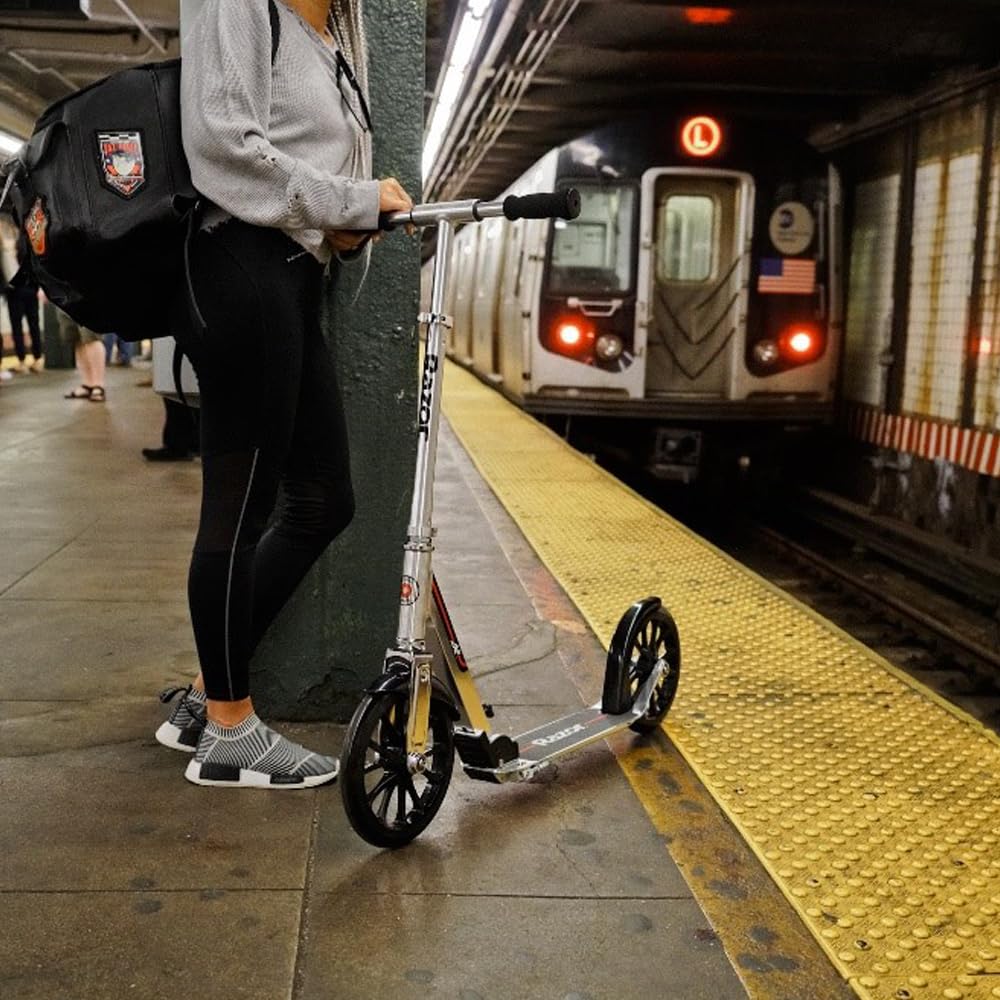 Razor A6 Kick Scooter for Kids Ages 8+ - Extra-Tall Handlebars & Longer Deck, 10