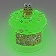 Frog Glow in The Dark Slime, Super Soft & Good Stretchy Green Slime, Slimes Party Favors for Kids, Slimes Sensory Toys for Bi
