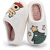 IceUnicorn Kids Slippers Boys Girls Warm Soft Plush Memory Foam House Slippers Big Little Kids Non-Slip Winter Home Shoes for Indoor Outdoor