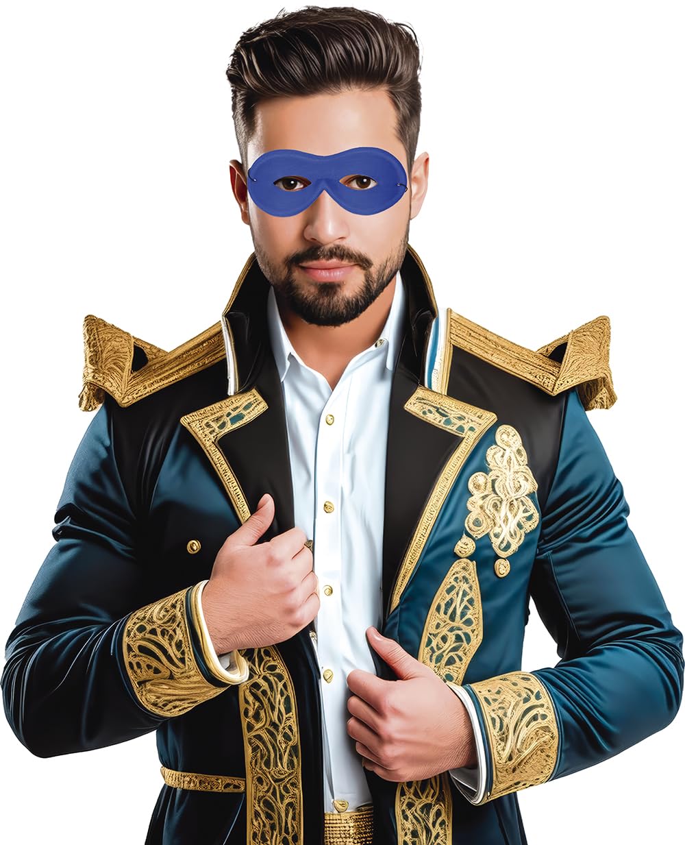 Guirca Domino Simple Mask, Blue Color, 12401