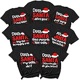 Dear Santa Christmas Shirt for Family 2025, Cousins Crew Group T-Shirt Matching Holiday Xmas Outfit for Photoshoot