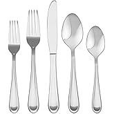 Hampton Forge Clark &ndash; 20 Piece Flatware Set, Service for 4, One Size, Silver