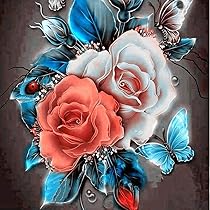 Shiyou-nouveau Kits De Peinture Diamant 5D Pour Adultes Fleurs Pivoine Vintage Papillon Coccinelle Per Age Partiel Broderie Art Par Num Ros Avec Diam