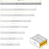 Emuca Ball Bearing Drawer Slides Partial Extension 5 Pairs 17x438mm view 3