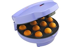 Babycakes Cake Pop Maker by Select Brands - Kit for Birthdays & More - Includes Decorating Stand & 50 Sticks - Features Non-S