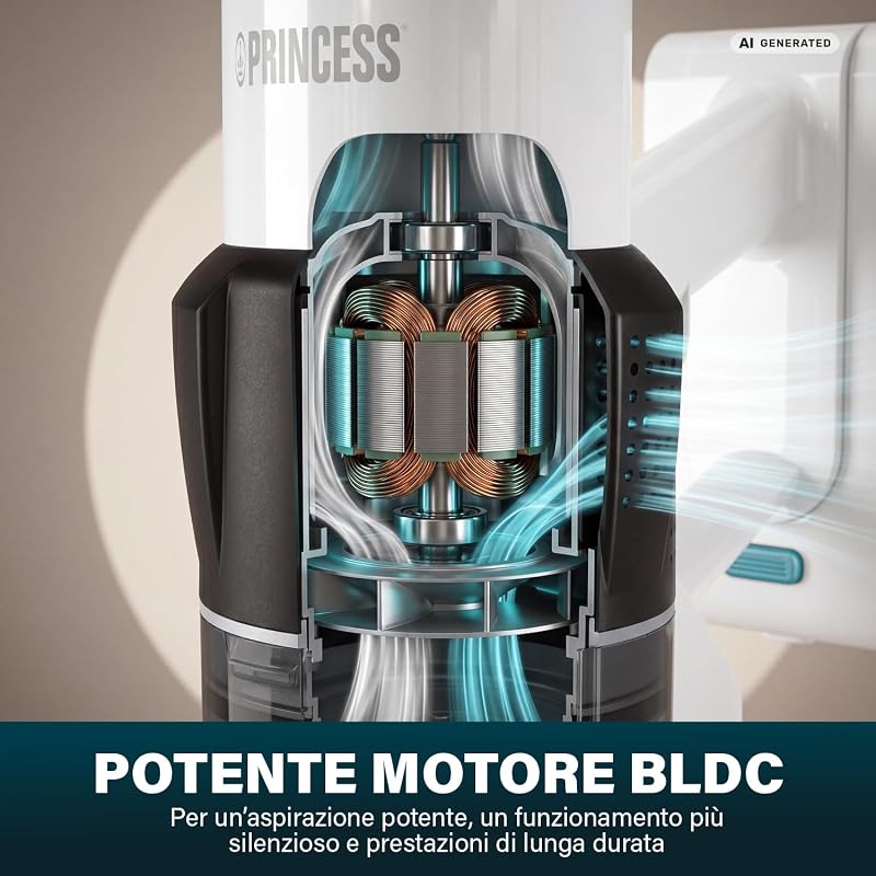 Aspirapolvere Senza Fili, 150 Air Watt, Autonomia: 50 Min, 339520