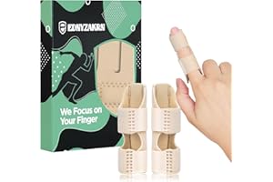 EDNYZAKRN Finger Splints, Finger Brace for Trigger Finger - Broken Finger - Arthritis - Straightening - Support for Index - Middle - Ring