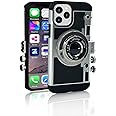 Mscomft Emily in Paris iPhone 13 Pro Case - Vintage Camera Design, 3D Look, Anti-Lost Lanyard