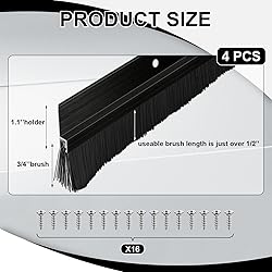 Frienda 4 Set Door Brush Bottom Sweep Brush Weather