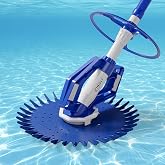 VINGLI Pool Cleaner, Automatic Wall-Climbing Pool Vacuum -Navy Blue&amp;White | Pool Creepy Crawler Vacuum with 33FT Hoses, Suctuion Pool Cleaner for inground pools,Requires &ge;3/4HP pump