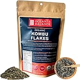 Ocean’s Balance Organic Kombu Flakes - Maine Coast Seaweed - Atlantic Ocean Sea Vegetables, Perfect for Keto Diet, Paleo Diet