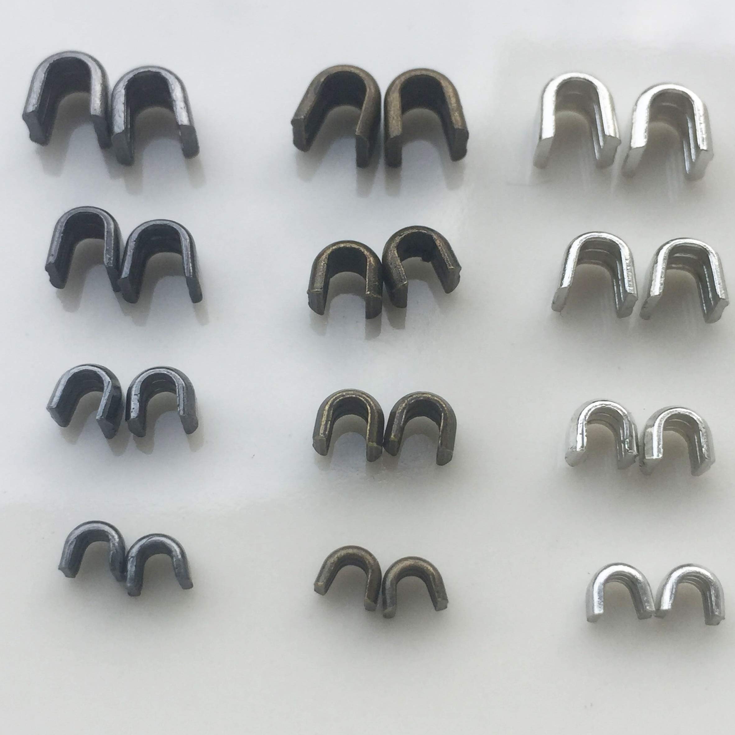 Zipper Repair Kit Metal Retainer Insertion Pin Zipper Top/Bottom Stop
