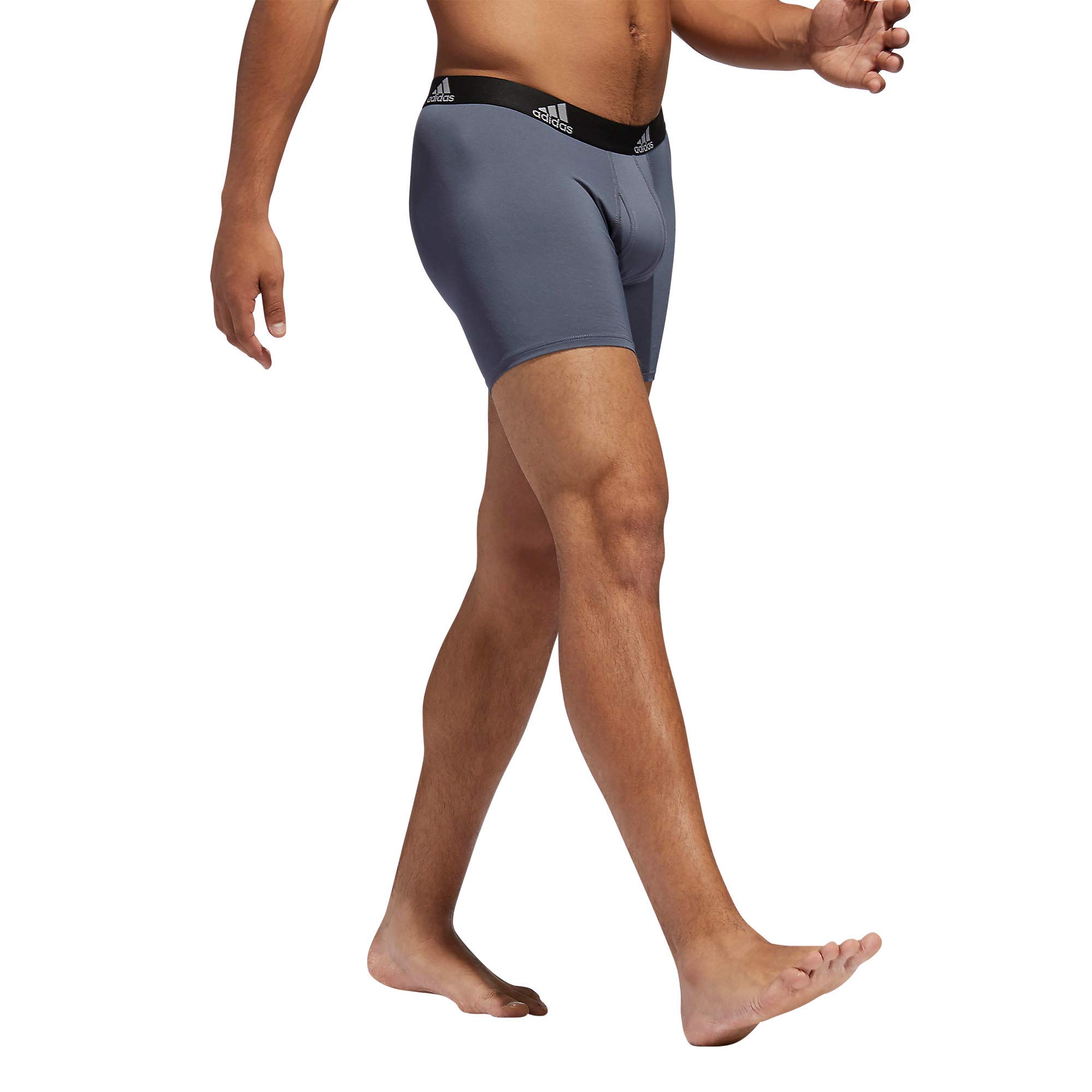 adidas Men's Microfiber Boxer Briefs Underwear (Multipack) Athletic Stretch-Fit