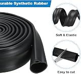 sourcing map 3m Garage Door Bottom Seal P-Bulb Rubber Weather Stripping view 3