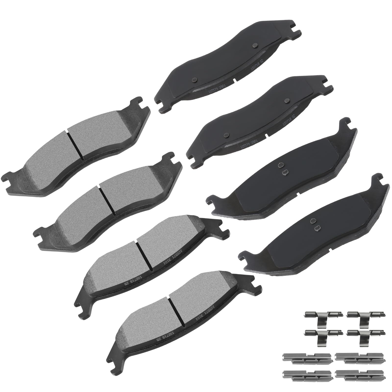 cciyu D966 D967 Front & Rear Semi-Metallic Disc