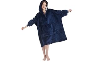 Beauty Shine Wearable Blanket Hoodie Oversized Sherpa Snuggy Hooded as Gifts for Men Women Sweatshirt With Warm Giant Pocket
