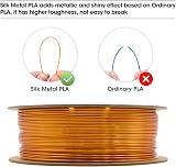 eSUN Silk Metal PLA Filament 1.75mm 1kg Copper Silk finish view 5