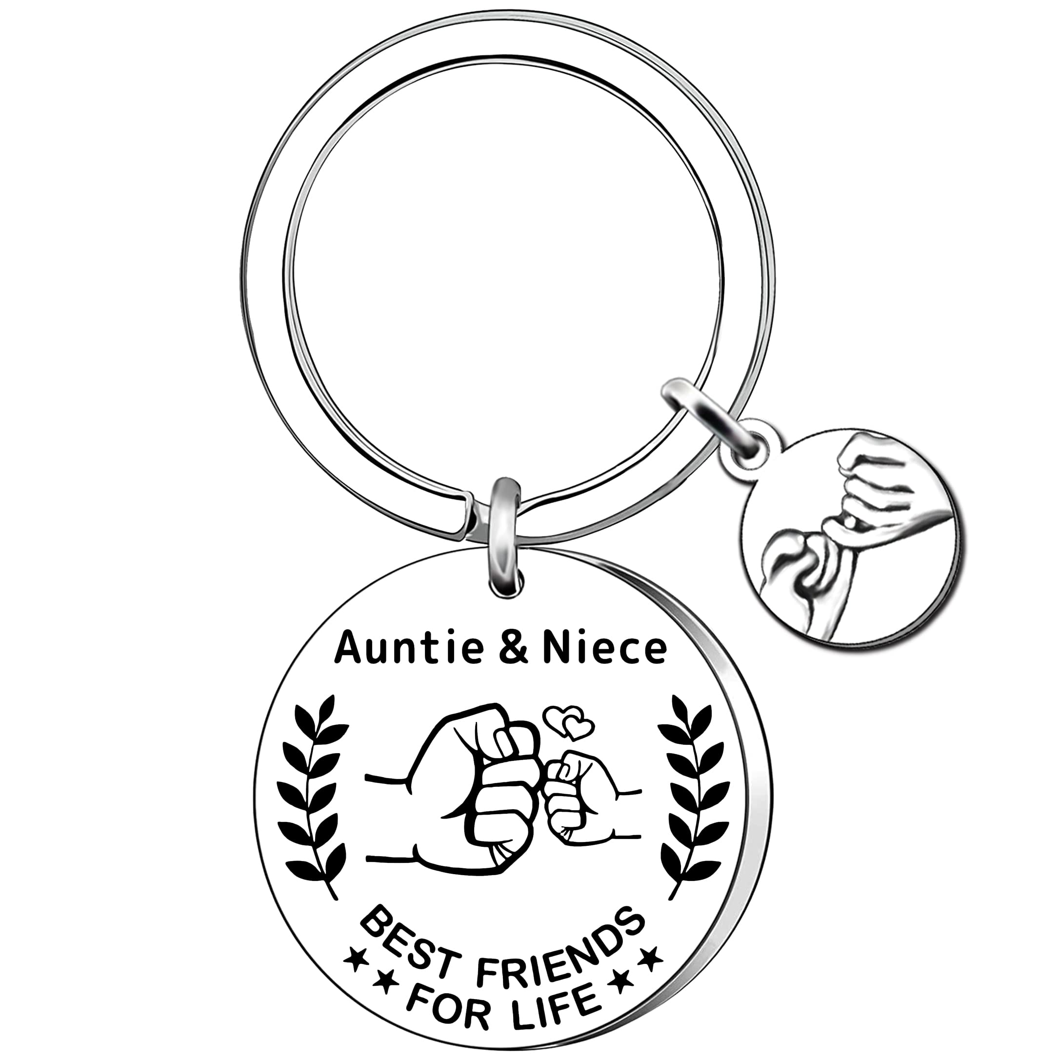 AMZQ Auntie Gifts from Niece Auntie Birthday Gifts Christmas Mother's Day Keyring Gifts