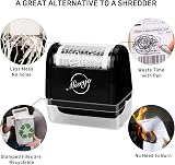 Miseyo Identity Theft Protection Roller Stamp Set Black 6 Refill Ink Included view 5